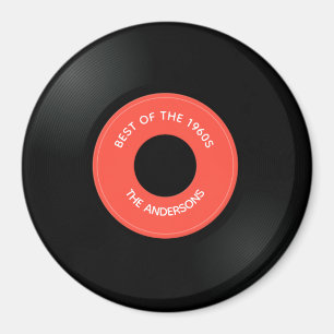 Imã Solteiro de vinilo "45" com Design Magnet