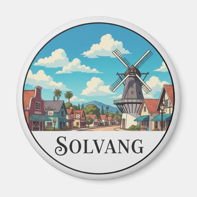 Imã Solvang Califórnia Vintage (Frente)