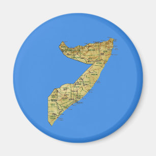 Imã Somalia Map Magnet