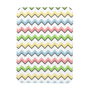 Ímã Sombra Pastel da Chevron-Gota por Shirley Taylor