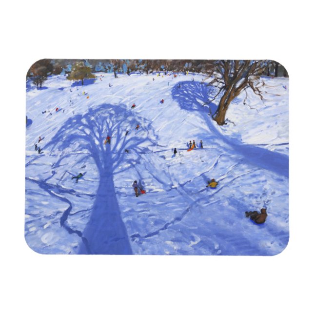 Ímã Sombras das árvores de inverno de Chatsworth 2013 (Horizontal)