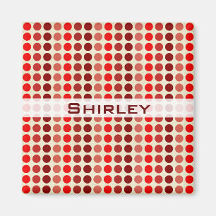 Imã Sombras das Bolinhas Vermelhas por Shirley Taylor