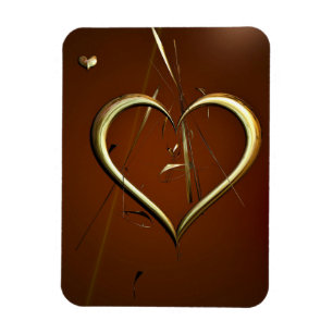 Ímã Sombras de Amor de Dourado Magneta Flexível