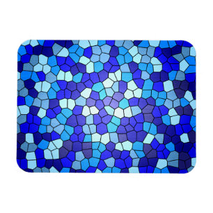 Ímã Sombras de Vidro Azul Obtido por Shirley Taylor