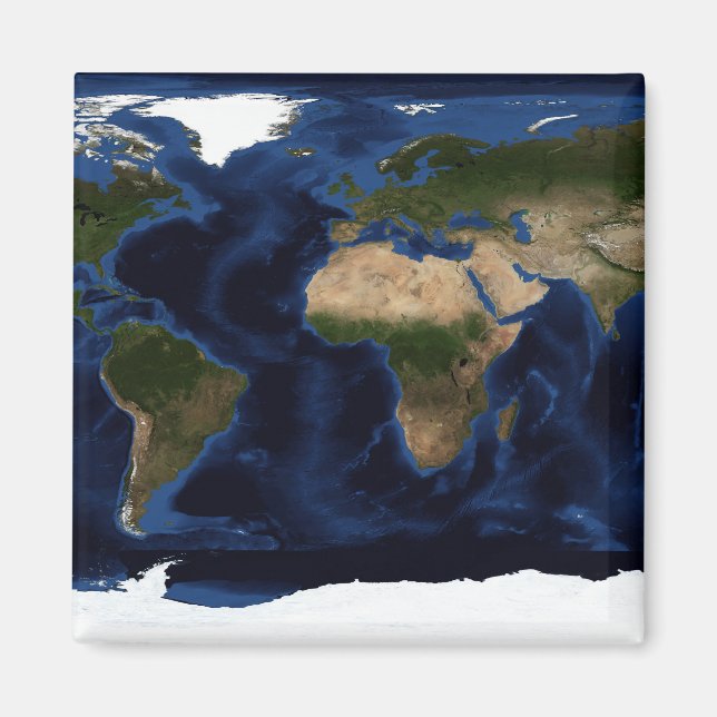 Imã Sombreamento topográfico e batimétrico da terra do (Frente)