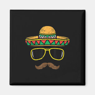 Imã Sombrero Face Cinco De Mayo Partido Fiesta Mexican