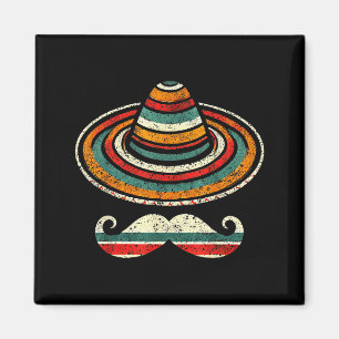 Imã Sombrero serape cinco de maio bigode festa homens