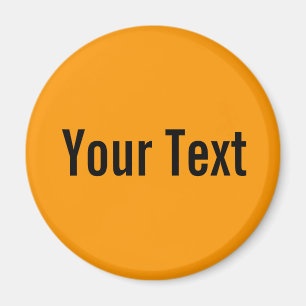 Imã SOMENTE COR/laranja + seu texto