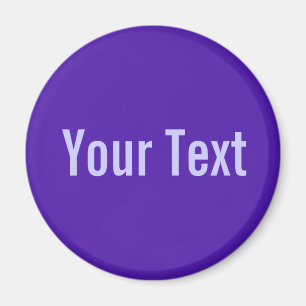 Imã SOMENTE COR/violeta + seu texto