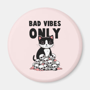 Imã Somente Vibas Más - Gato e Peles