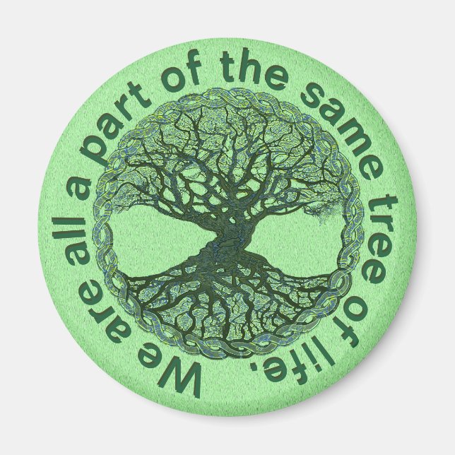 Imã Somos todos parte da árvore da vida (Frente)