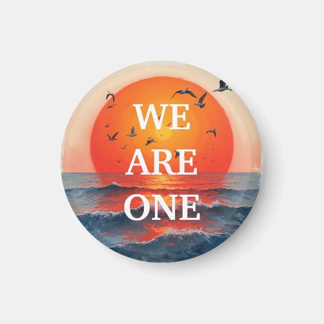 Imã Somos um ímã de botão (Frente)