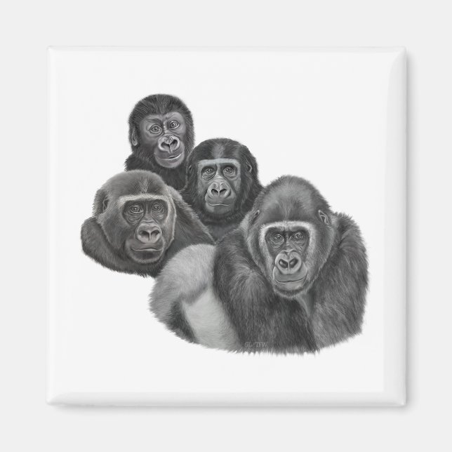 Imã Son Gorilla Magnet By AGE. Gorilla Life (Frente)