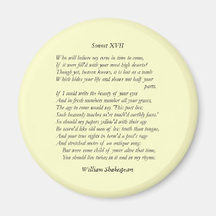 Imã Soneto # 17 por William Shakespeare