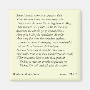 Imã Soneto # 18 por William Shakespeare