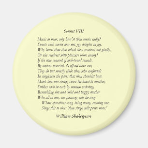 Imã Soneto # 8 por William Shakespeare