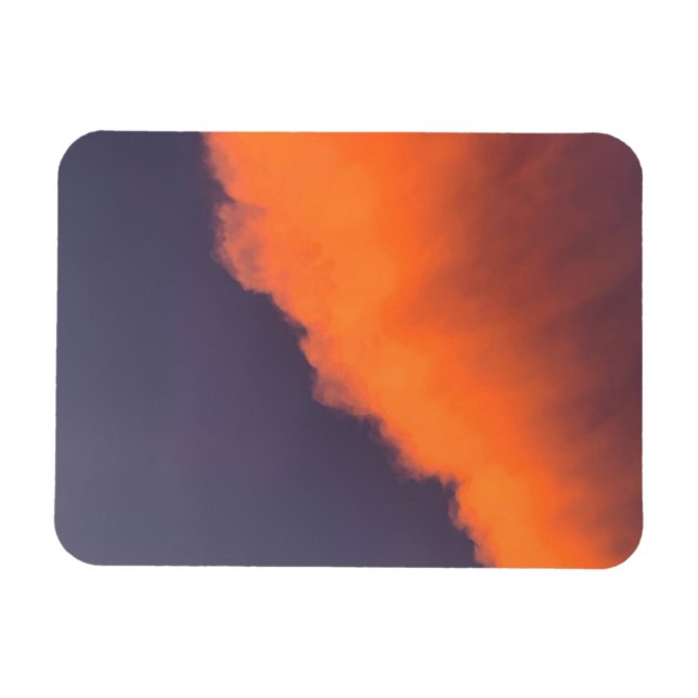 Ímã Sonhador, nuvens mágicas em cores mágicas e sonhad (Horizontal)