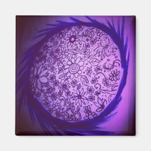 Imã Sonhar com a lua roxa