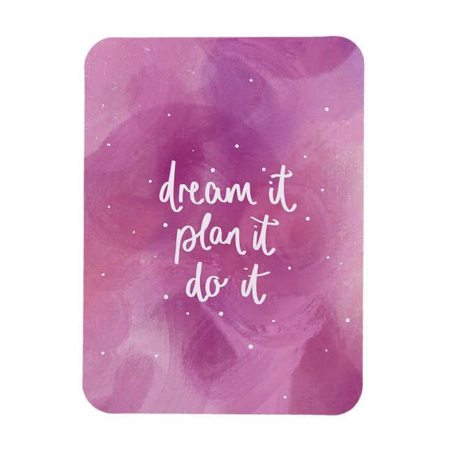 Ímã Sonhe, Planeje, faça (Vertical)