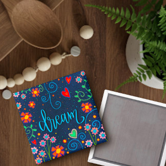 Imã Sonho Divertido Inspirividade Floral