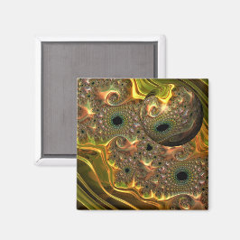 Imã Sonho Fractal Ouro Líquido