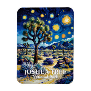 Ímã Sonho Moderno da Trilha Joshua Tree no Deserto de