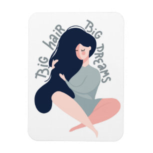 Ímã Sonhos grandes do cabelo grande