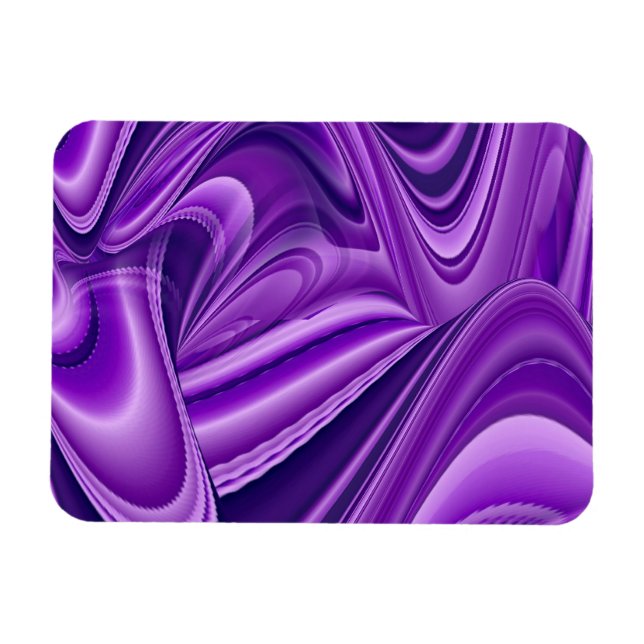 Ímã Sonhos Roxos, Abstrato Fantasy Arte Arco-Íris (Horizontal)