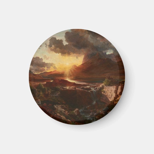 Imã Sonnenuntergang am Hintersee em Berchtesgaden (Frente)