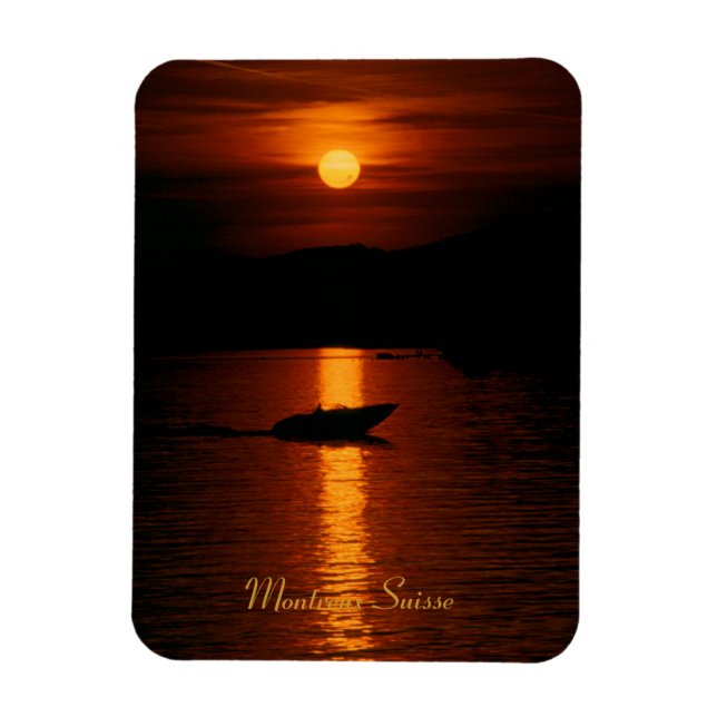 Ímã Sonnenuntergang MONux Schweiz Flexi Magnet (Vertical)