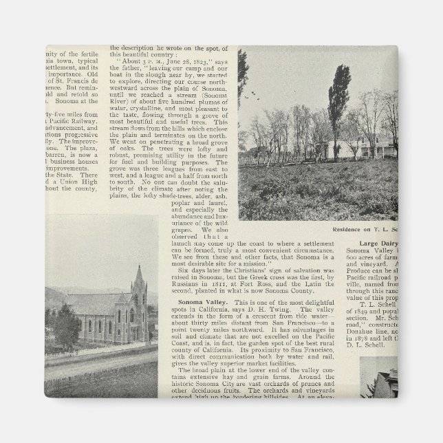 Imã Sonoma, Califórnia (Frente)