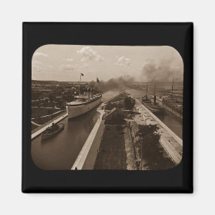 Imã Soo trava o Sepia da corrediça de lanterna mágic