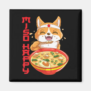 Imã Sopa de Cão Miso do Shiba Inu, Japonês, Bonita