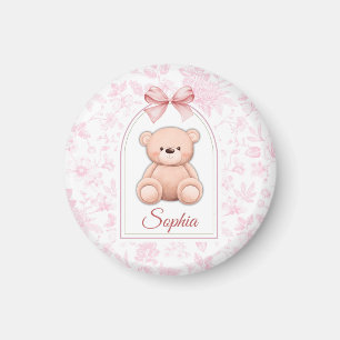 Imã Sophia Design de Enfermeiro de Urso Rosa Persona