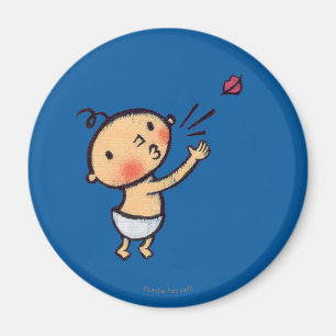 Imã Sopro de Leslie Patricelli um bebê do beijo