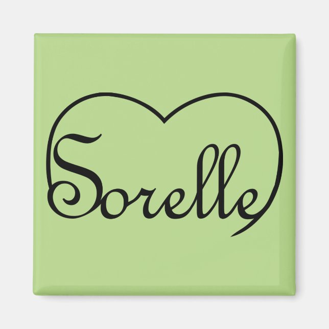 Imã Sorelle Italian Sisters heart (Frente)