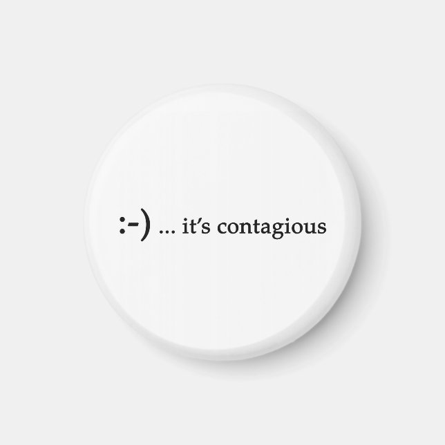 Imã sorria...é um íman contagioso (Frente)