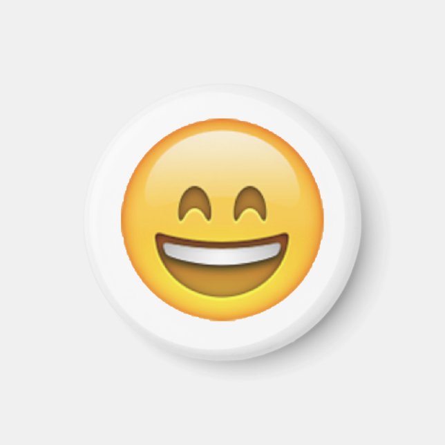 Imã Sorria Olhos Fechados - Emoji (Frente)
