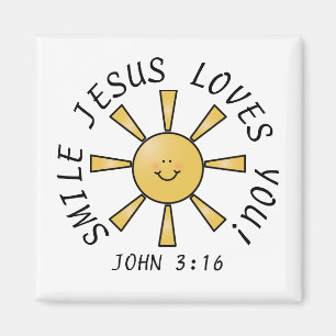Imã Sorria Sol Jesus Te Ama