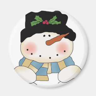 Imã Sorrindo Camisetas e presentes de boneco de neve
