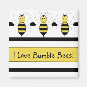 Imã Sorrir Bumble o ímã customizável da abelha