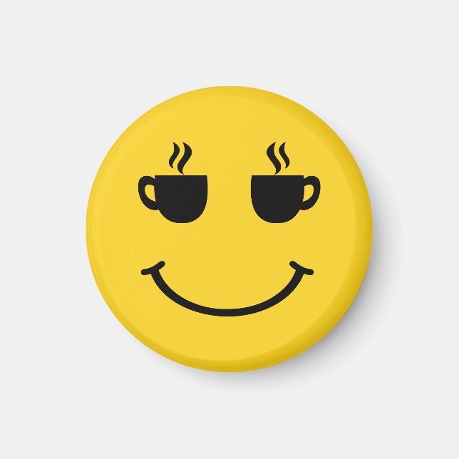 Imã Sorriso da Taça do Café (Frente)