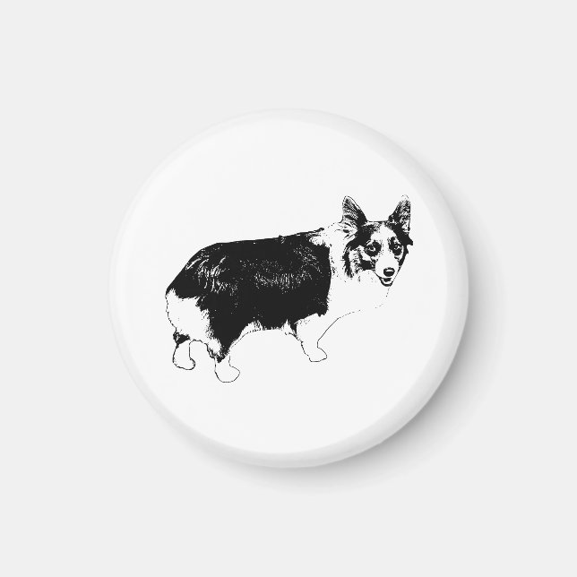 Imã Sorriso de Corgi Pantry-Light (Frente)