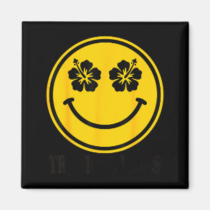Imã Sorriso de flor de hibisco praia tropical vibraçõe