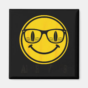 Imã Sorriso de óculos de sol de surf Aloha reflexo de