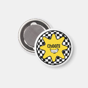 Imã Sorriso de Saudações Estrela – Xadrez Retrô