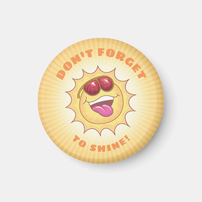 Imã Sorriso de sol com confirmação (Frente)