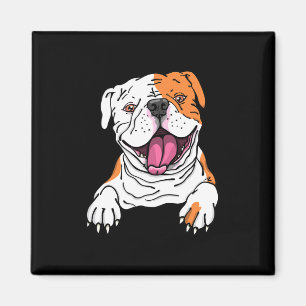 Imã Sorriso do Bulldog Americano Inglês Puppy Dog Love