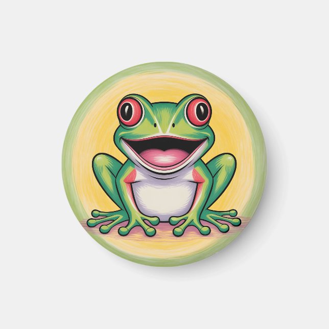 Imã Sorriso Gentil do Sapo (Frente)