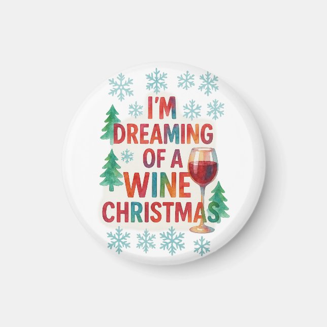 Imã Sorrisos de Natal em Tinta Álcool (Frente)